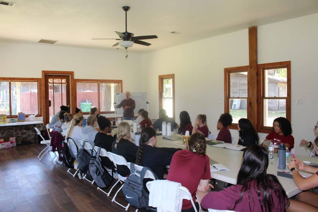 TWU Gymnastics Mindset Training on Retreat